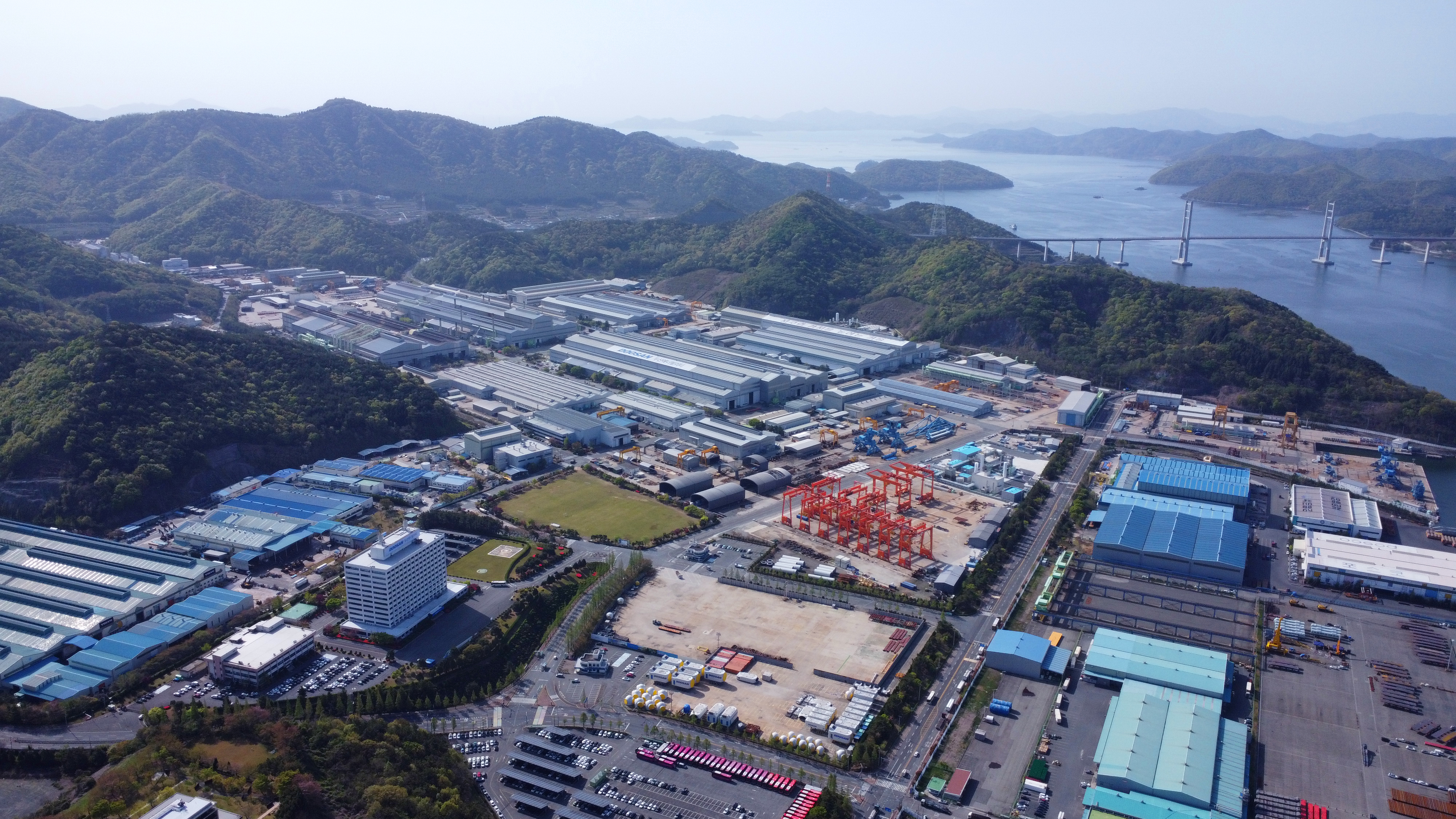 View of Doosan Enerbility headquarters in Changwon, South Gyeongsang Province. 