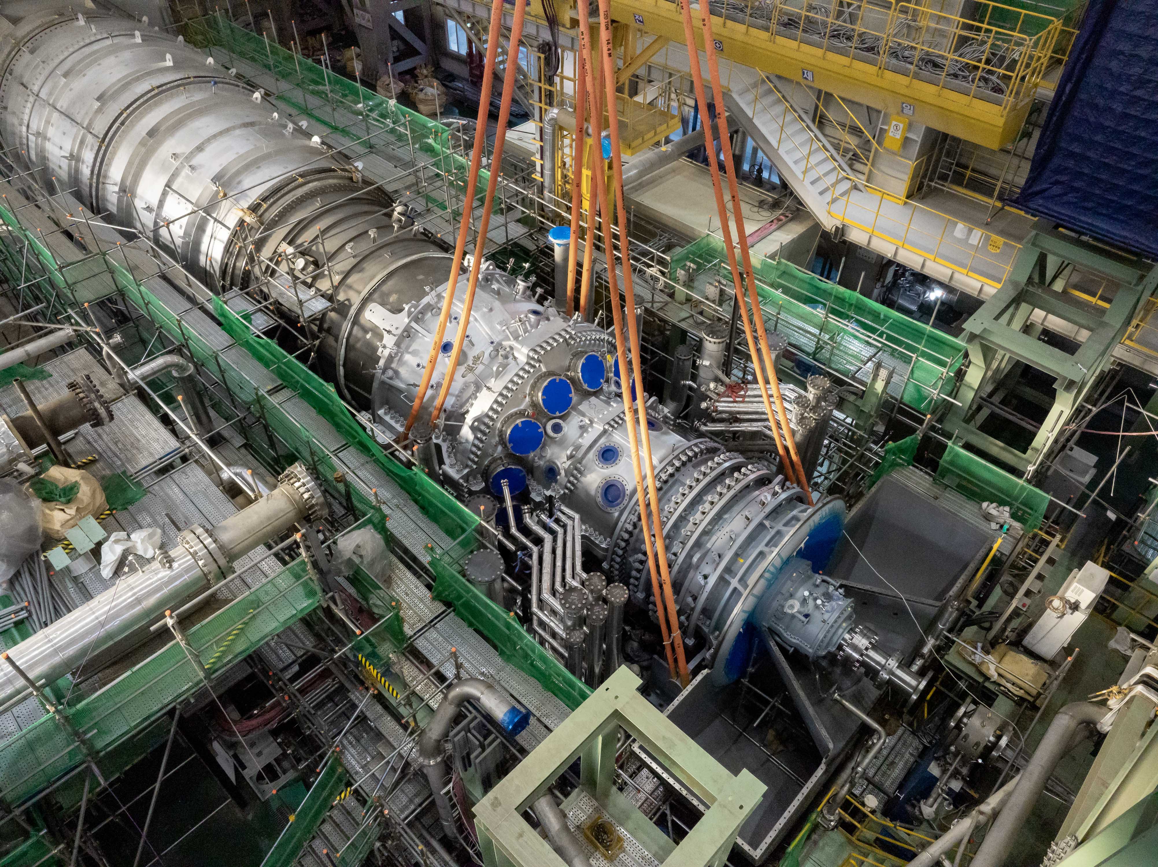 ▲ The 380MW gas turbine model developed and manufactured by Doosan Enerbility